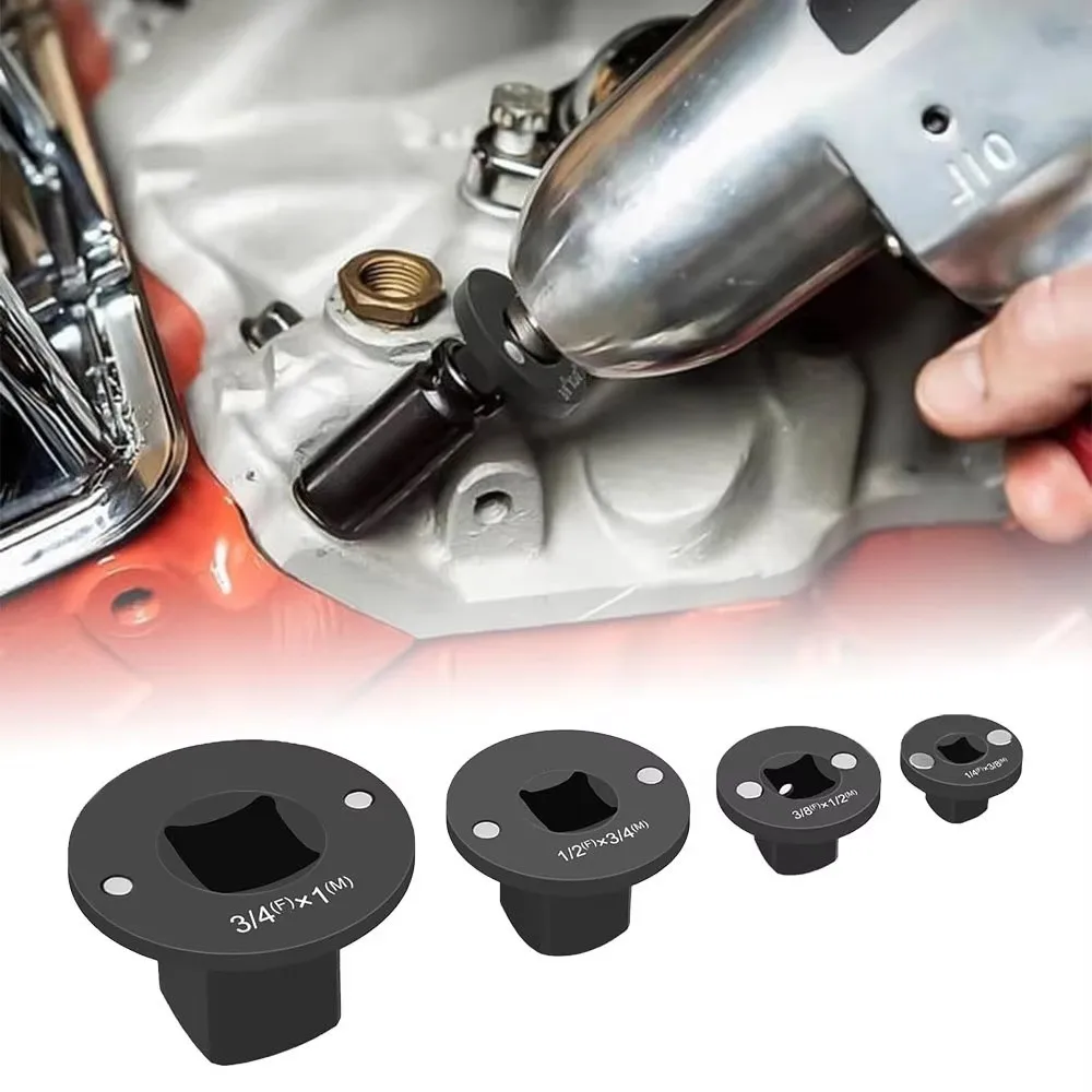 

Portable Low Profile Impact Socket Adapter Set Multi-function Mechanical Accessories Drive Reducing Designed Round Bearing Seat