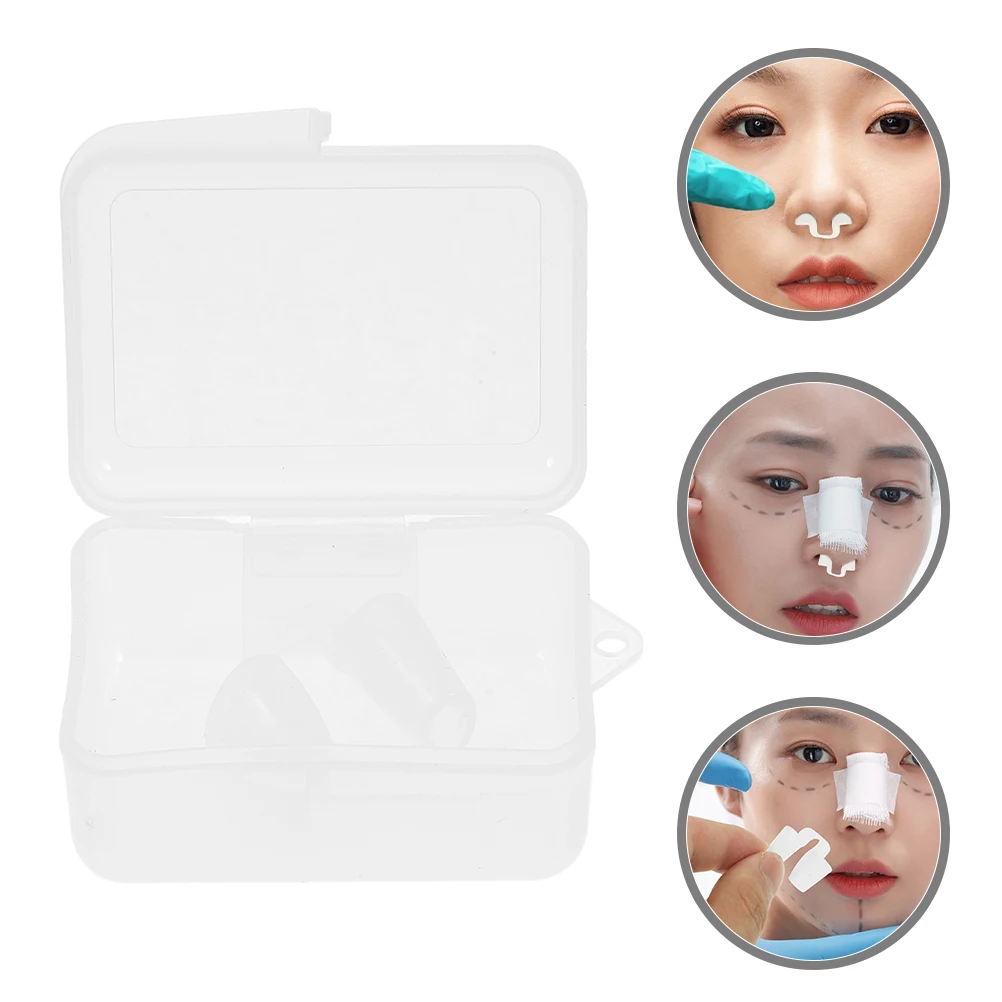 

Silicone Retainer Short Rhinoplasty Device Post-Surgery Nasal Corrector Non-Irritating Durable Nose Immobilizer Recovery