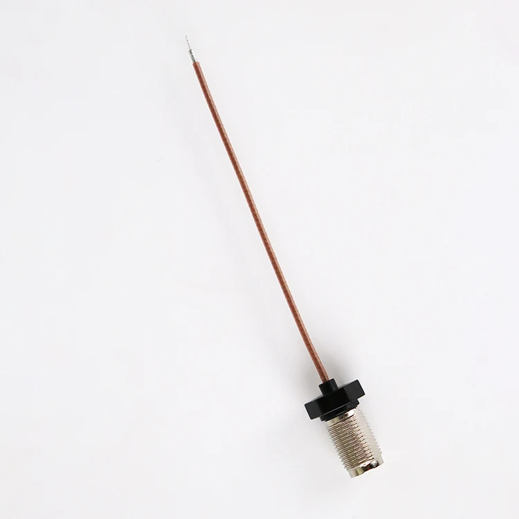 Adaptador de cabo rf 50 peças com conector macho tnc 100mm porca de dente duplo de saída modelo rg178 para comunicações de saída
