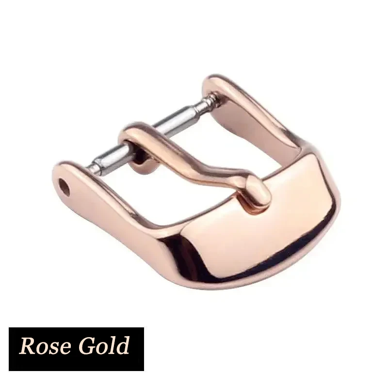 Stainless Steel Watch Buckle for Leather Strap Pin Buckle Strap Buckle Gold Silver Rose Gold Strap Accessories Duck Tongue Clip