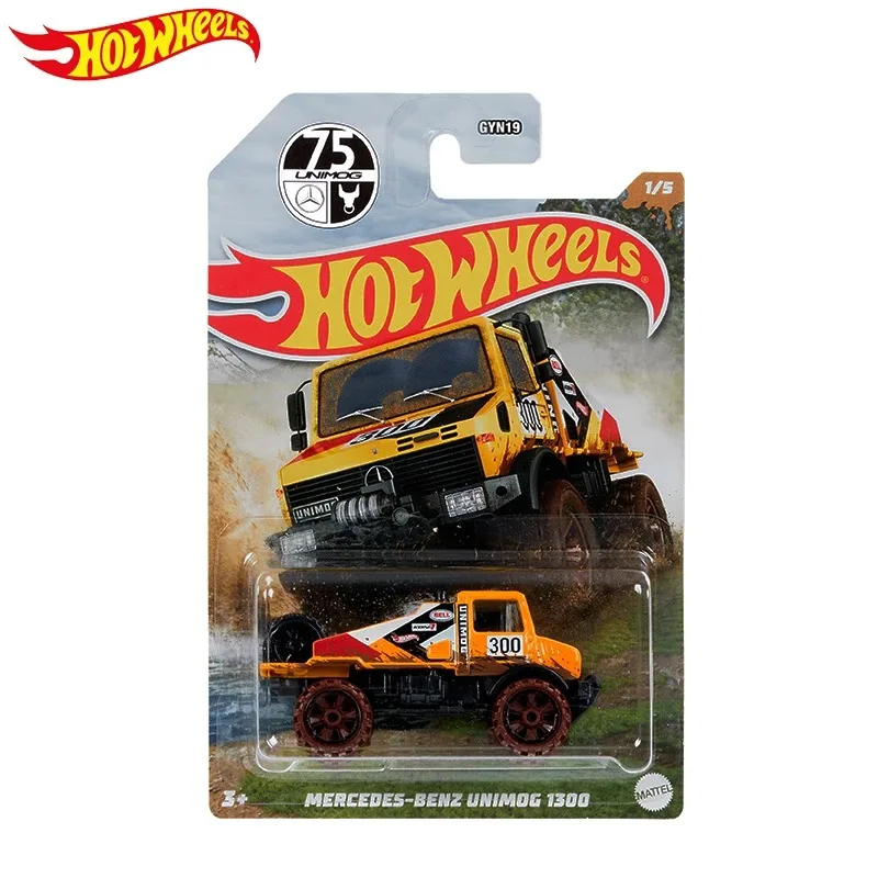 Original Hot Wheels 1/64 BENZ UNIMOG 1300 Diecast Alloy Model Carro Children  Gift