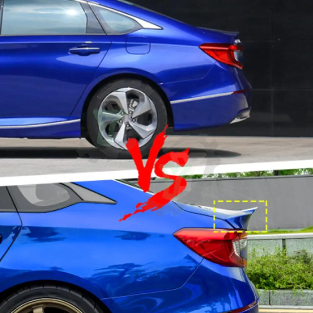 High Quality ABS Plastic Car Rear Trunk Spoiler MCX Style Rear Wing Lip Trim For Honda Accord 10th 2018 2019 2020