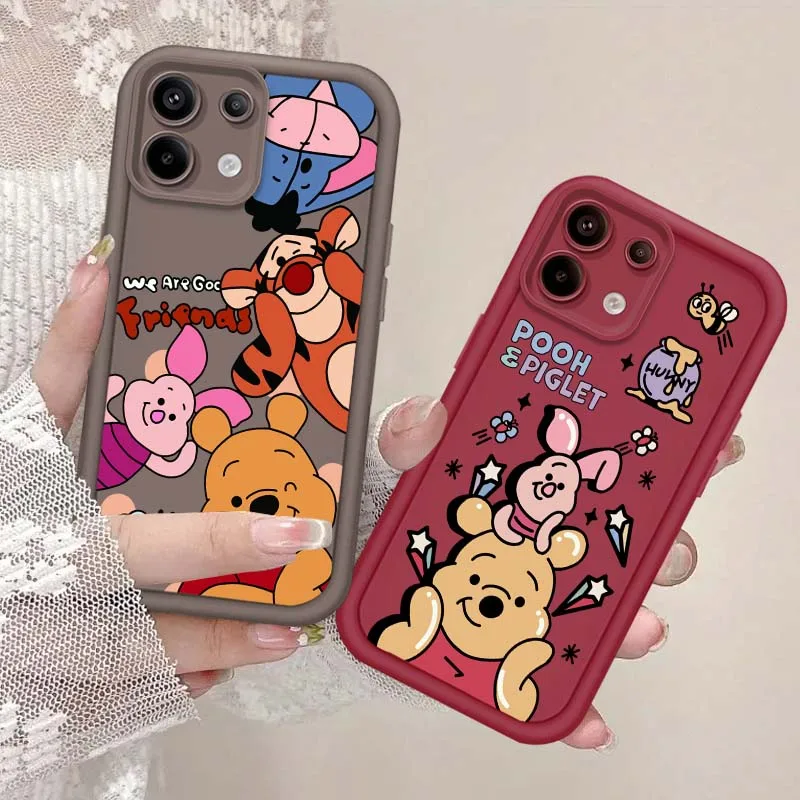 

Disney Winnie the Poodle For Xiaomi Mi Poco X3 X4 X5 X6 M4 M5 M5s M6 F4 F5 F6 Pro GT Plus 5G Eye Ladder Cover