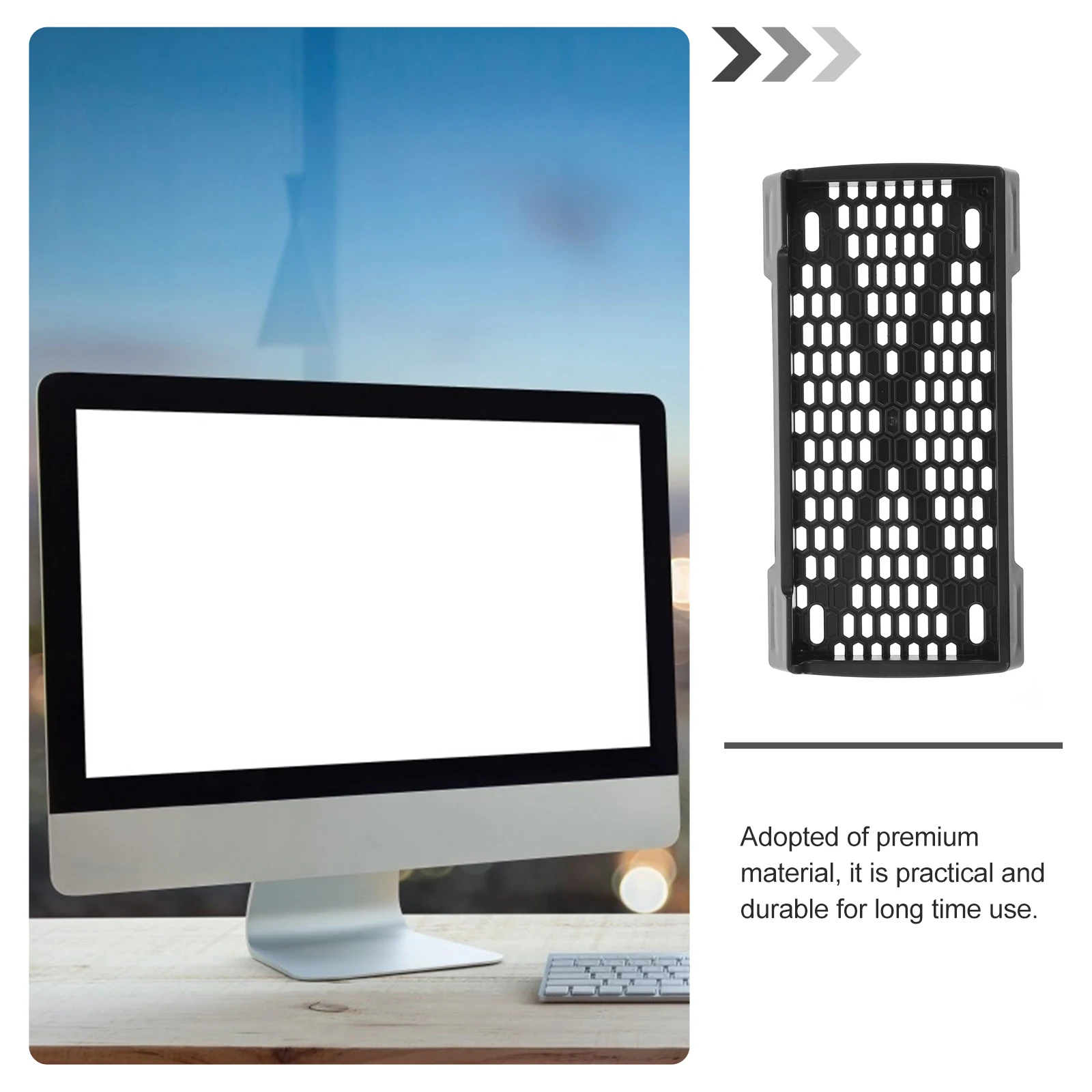 

Host Console Stand Plastic Vertical Holder For Cooling Vent Space Saving Durable Gaming Accessory Base Vertical