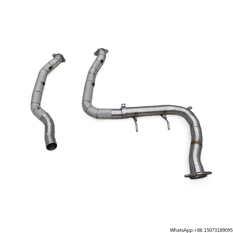 

Автомобильный выхлопной патрубок из нержавеющей стали для F150 Raptor V6 3.5TT 2015-2019, спортивный даунпайп