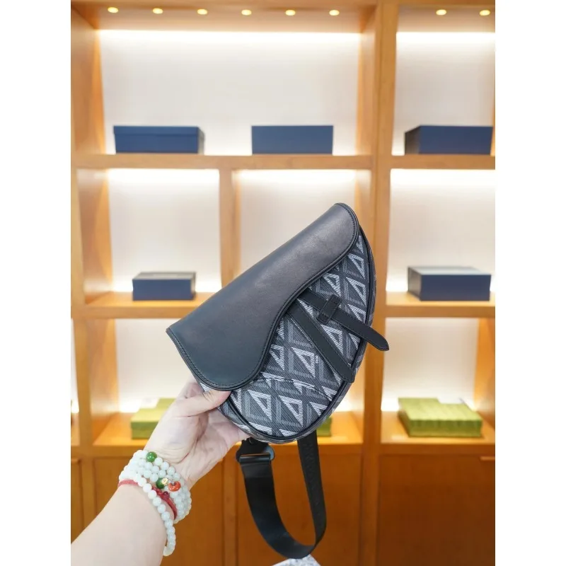 2026 Unisex Embroidered Saddle Chest Bag Fashion Trendy Versatile Shoulder Crossbody Casual Streetwear Daily Travel Mini Purse