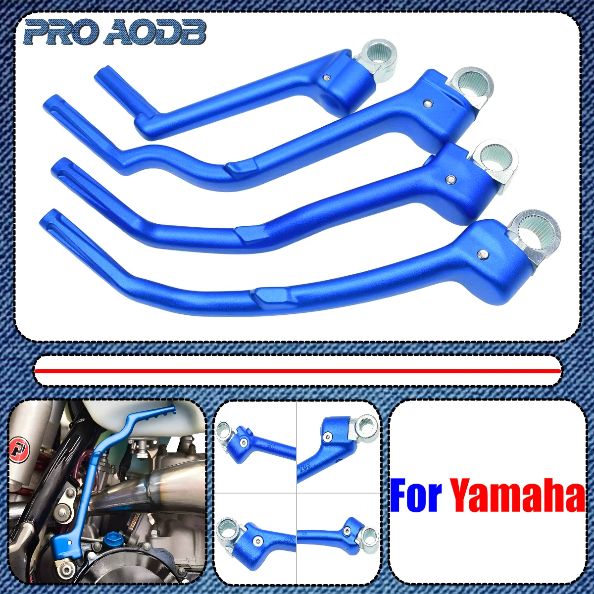 

Dirt bike Motorcycle CNC Forged Kick Start Starter Lever Pedal For Yamaha YZ WR 125 250 250X 250F 250FX 450F 450FX YZF 1986-2023