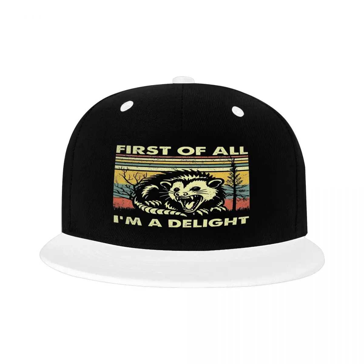 First Of All Im A Delight Sarcastic Angry Cap Men Hats Woman Women's Cap Women's Baseball Cap Man Hat Baseball Cap