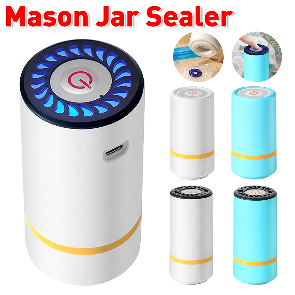 Universal Mason Jar Sealer Vacuum Kit BAP Free Vacuum Sealing Machine Food Storage Wear-Resistant for Wide Mouth Kitchen Gadgets