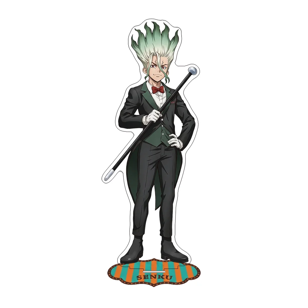 Dr. Stone Circus Ver 15CM Double Sided Acrylic Stand Keychain 2026 New Anime Stand Ishigami Senku Asagiri Gen Desk Decor Gift