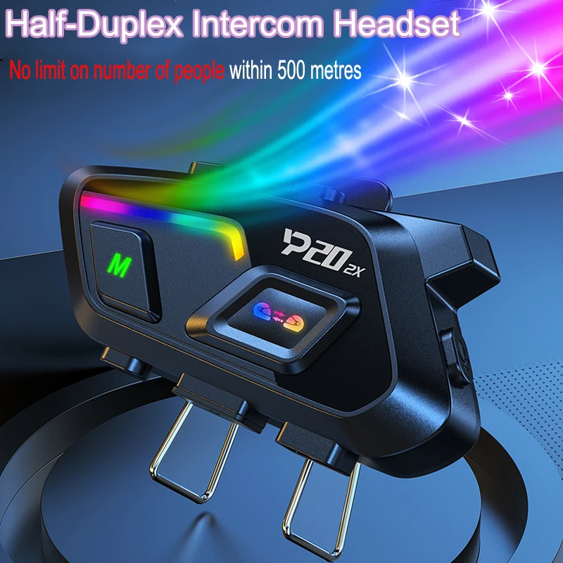 

Motorcycle Helmet Headsets Headphone BT 6.0 500M Half Duplex Intercom No limit Riders Handsfree With Reduction Microphone