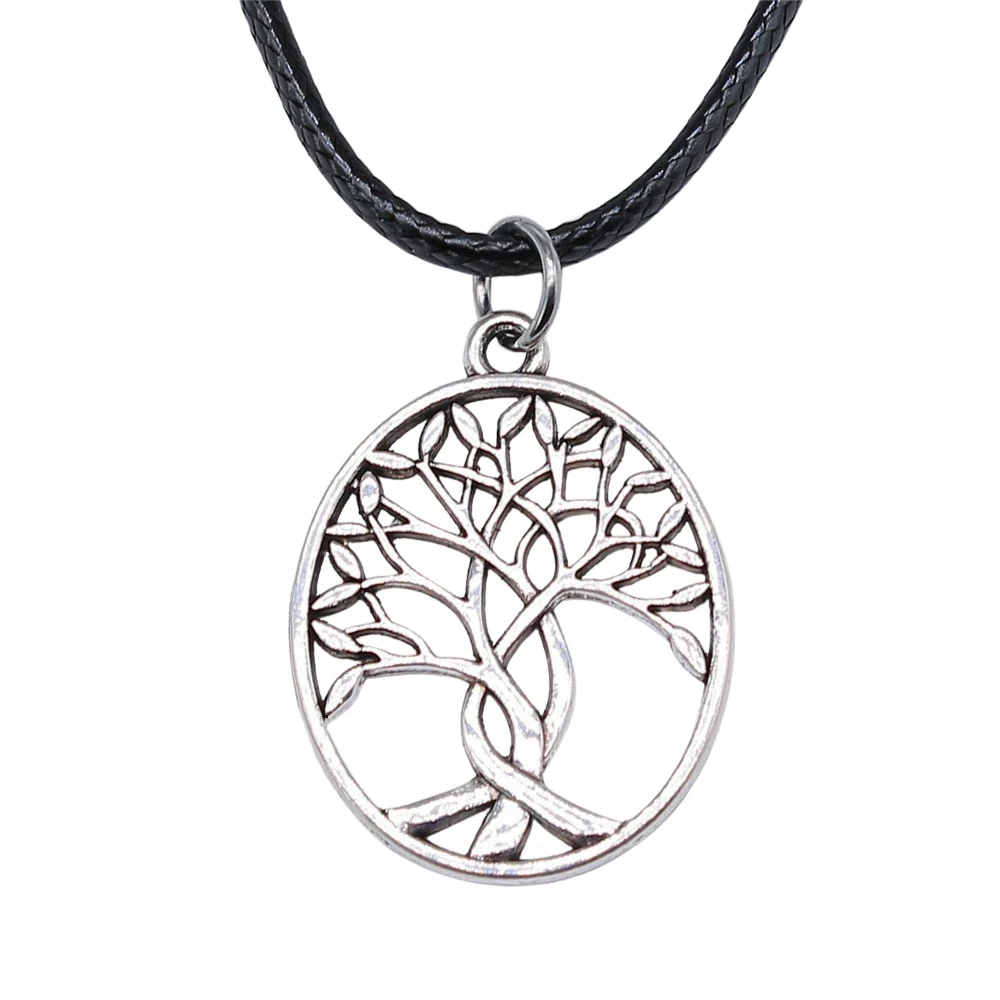 1pcs Tree Of Life Necklace For Girls Accessories Jewelry For Woman Diy Chain Length 45+4cm