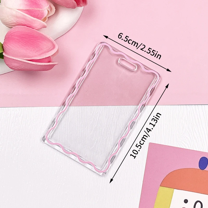 Acrylic Kpop Photocard Holder Transparent 3 Inch Idol Card Holder Photo Sleeves Bus Card Student Card Case Photo Protector