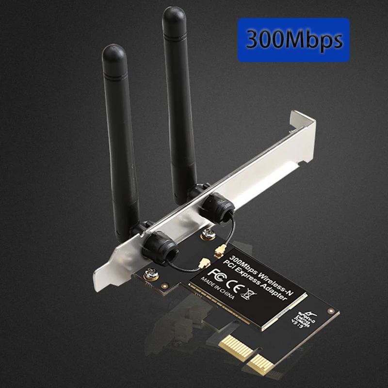 

Wifi receiver Network Card Wireless Lan Card high-speed Game PCIE Card network adapter Dual frequency 300Mbps for desktop PC