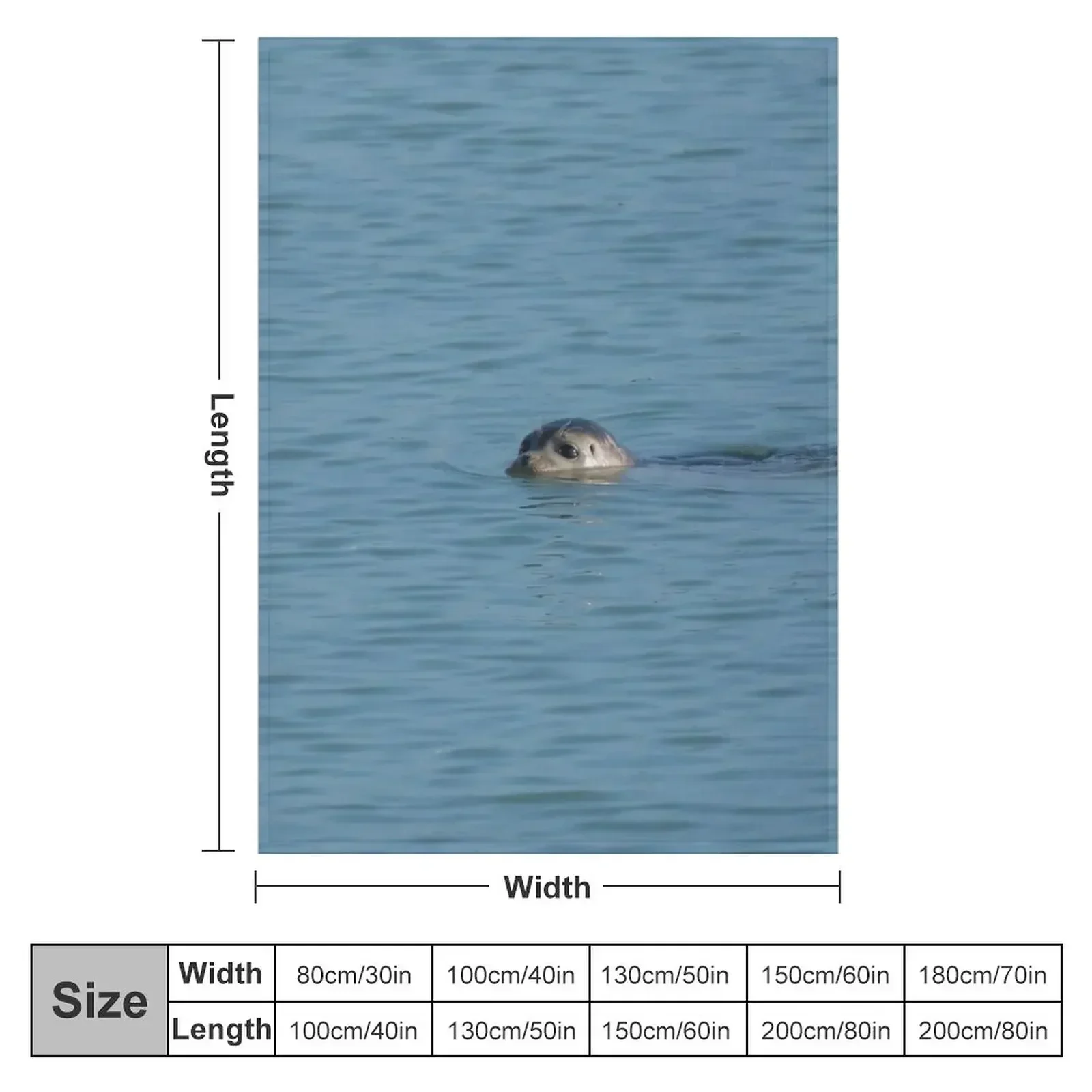 New Common Seal Swimming Throw Blanket Shaggy Soft Picnic decorative Multi-Purpose Quilt Blankets