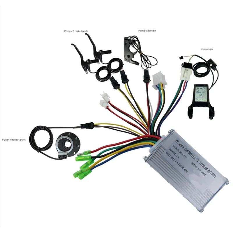 JN17A Full Common Head Controller Kit Metal+Plastic 250W-350W For Electric Bicycle Motor Conversion Kit With S830 Meter