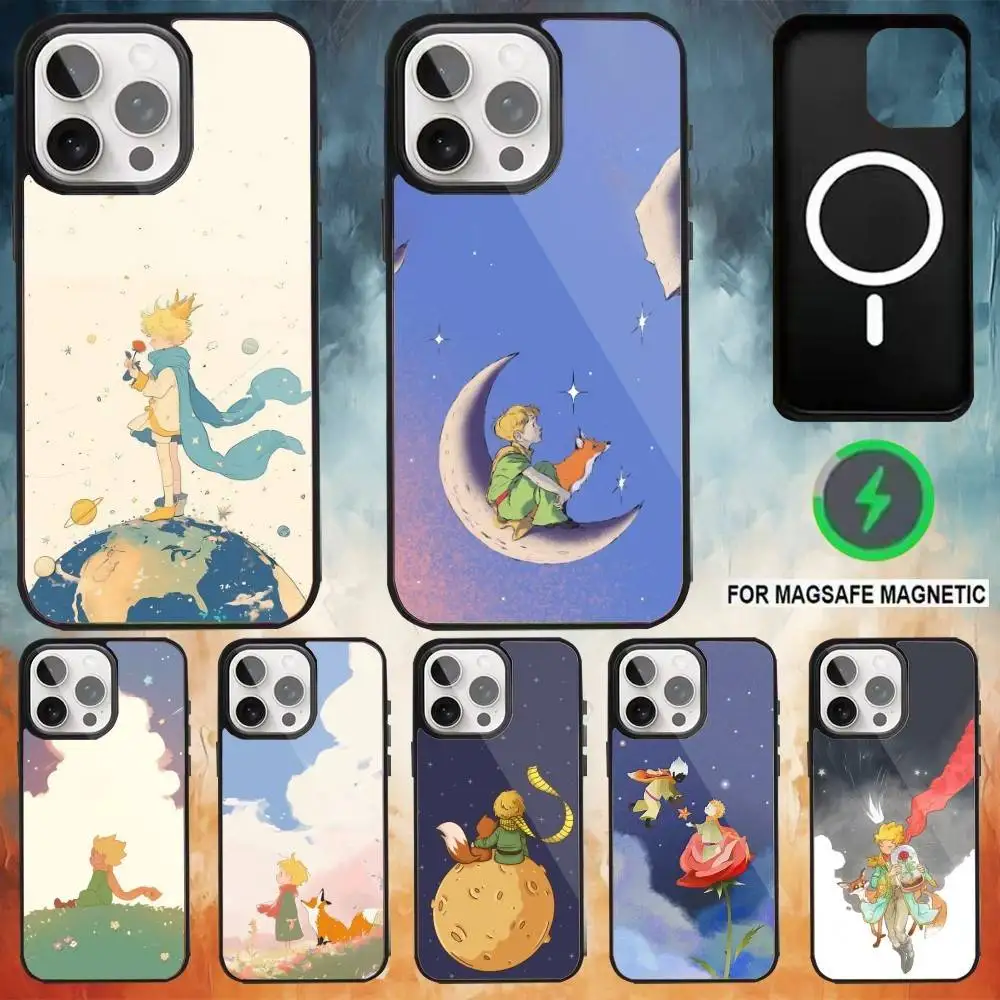 

Anime The Little P-Prince Phone Case For iPhone17,16,15,14,13,12,11 Plus,Pro Max Magnetic For Magsafe Wireless Charging