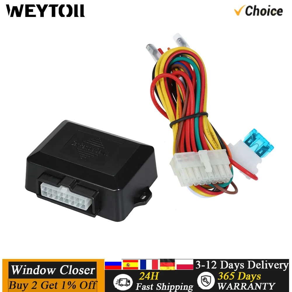 12V Universal Auto Power Window Control Window Open Closer Module for 4 Door Cars Car Accessories