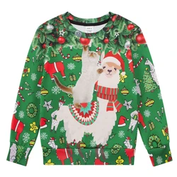 Ugly Christmas Sweater For Men Women Xmas Sweatshirt Cool 3d Dog Cat Print Pullover Fashion Fall Winter Party Hoodie Men Clothes