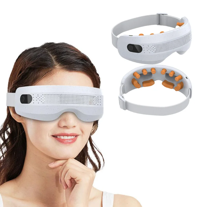 

Gentle Visible Eye Acupressure Massager with 3 Mode Rechargeable Eye Care Device with Vibration Bluetooth for Refresh Eye