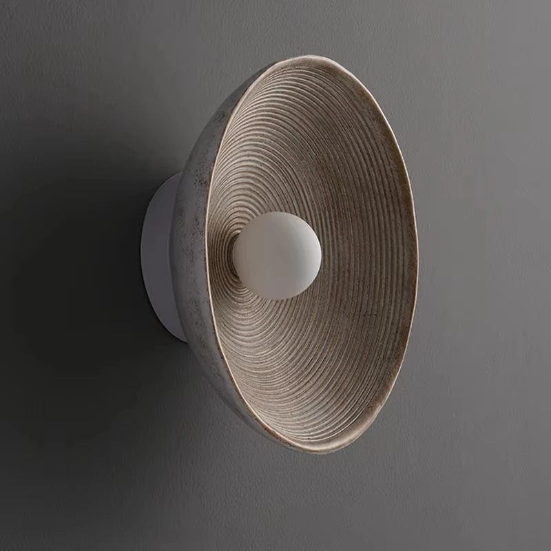 مصباح جداري من الراتنج الياباني القديم مناسب لغرفة المعيشة وغرفة النوم وخلفية السرير #5