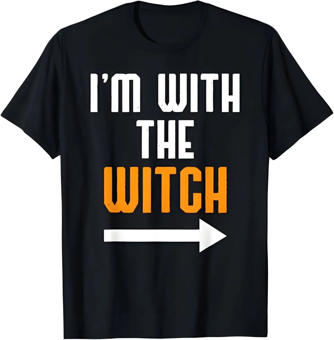 

Веселая футболка на Хэллоуин для мужчин I'm With The Witch