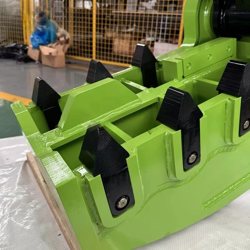 الطاحن الهيدروليكي للحفارة مع أسنان قابلة للاستبدال لتهديد الصخور والخرسانة