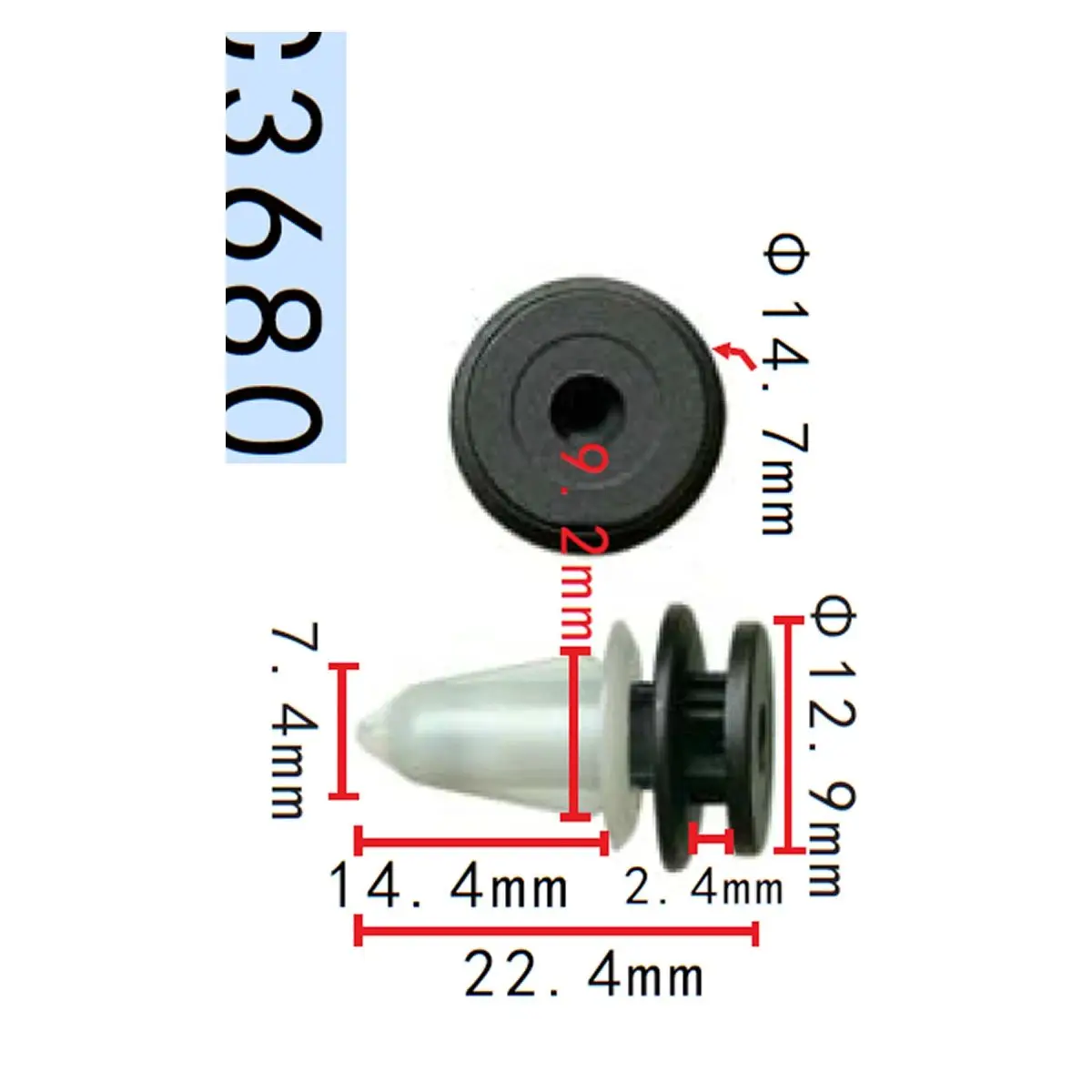 50/100/500x OEM exterior trim fastening clips for VW Seat Skodar VOLKSWAGEN GOLF VI PLUS,clips 2009 3C0867333 3C0-867-333