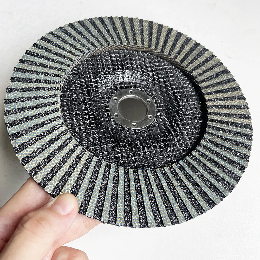 7インチ180mm電着ダイヤモンドフラップディスク2223mmアングルグラインダーフラップホイール（ガラス、石、大理石、セラミック、焼結体研磨用）