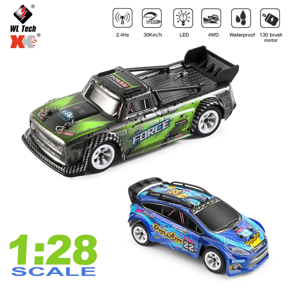 WLtoys 1:28 284131 284010 2.4G Racing Mini RC Car 30KM/H 4WD Electric High Speed Remote Control Drift Vehicle Toys for Boys