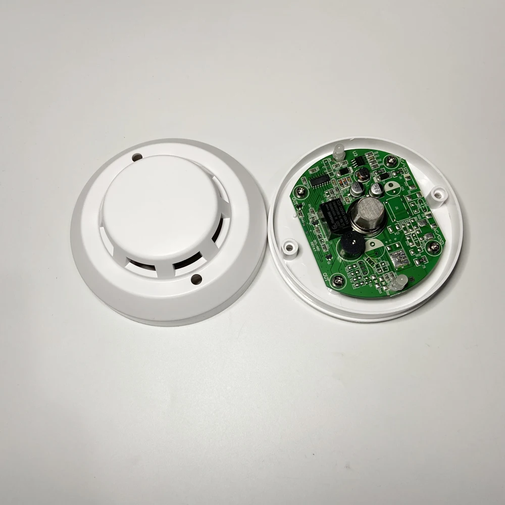 Sensor de alarma de Gas Natural de cable interior, Detector de fugas de Gas GLP Combustible de techo para sistema de alarma, señal de relé NC, Gas de carbón