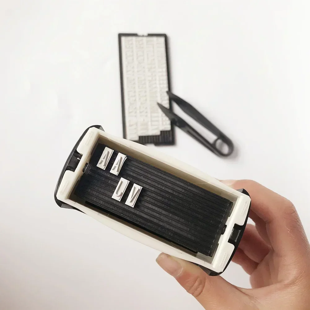 3 مللي متر/4 مللي متر/6.4 مللي متر DIY بها بنفسك شخصية ختم الحروف الرقمية لوحة اسم مخصص عنوان المطاط ختم أدوات اكسسوارات الحرفية