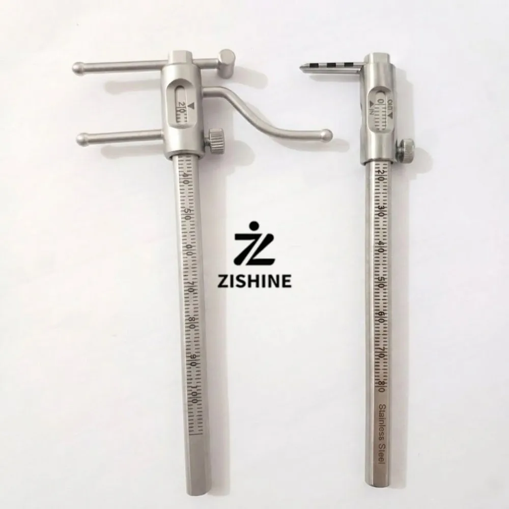 Dental Implant Ridge Bone Gauge Interarch Distance Caliper Stainless Steel Mandibular Measuring Ruler Dentistry Surgery Tools