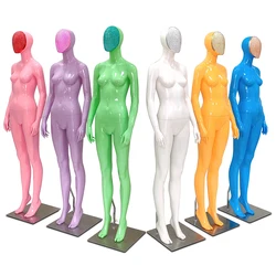 Fashion Electroplating Mask Female Full Body Mannequin for Wedding Clothing Window Display Women Model