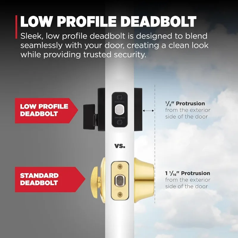 Imagem -04 - Kwikset-cabo de Trava Frontal e Conjunto Deadbolt Ausculador de Entrada Exterior com Alavanca Reversível Interior Preto Fosco