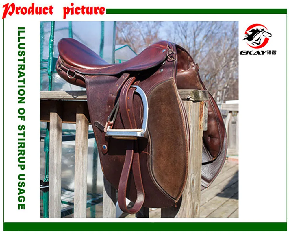 Attrezzatura per cavalli Alluminio con verniciatura Sella per equitazione Staffa Sicurezza Protezione per la guida Sella Ginocchio Caviglia Dolore antistress
