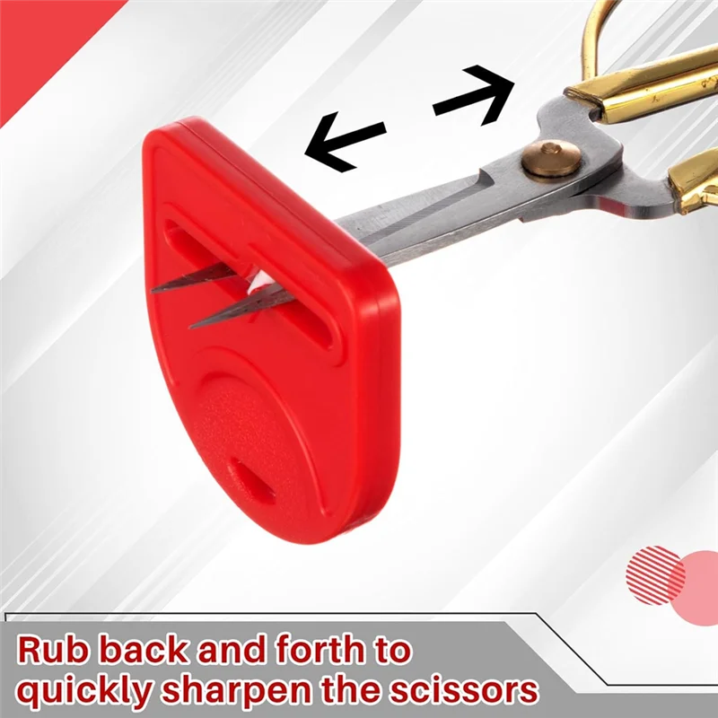 ABJN-เครื่องมือสําหรับเหลาผ้าผมกรรไกร,4 ชิ้น Mini Handheld กรรไกร Sharpener สําหรับซ่อมหมองคล้ําใบมีดได้อย่างรวดเร็ว