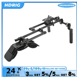 HDRIG Camera Shoulder Rig Kit With Camera/Camcorder Mount Dual-hand Adjustable Cheese Handgrip For Universal DSLR Cameras