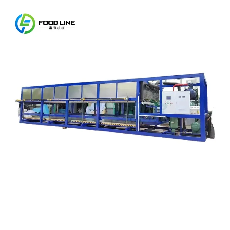 Customized High Reliable 10-60 Ton PLC-Controlled Industrial Tube Ice Making Machine for Ice Plants Coffee Shops Drink Industry