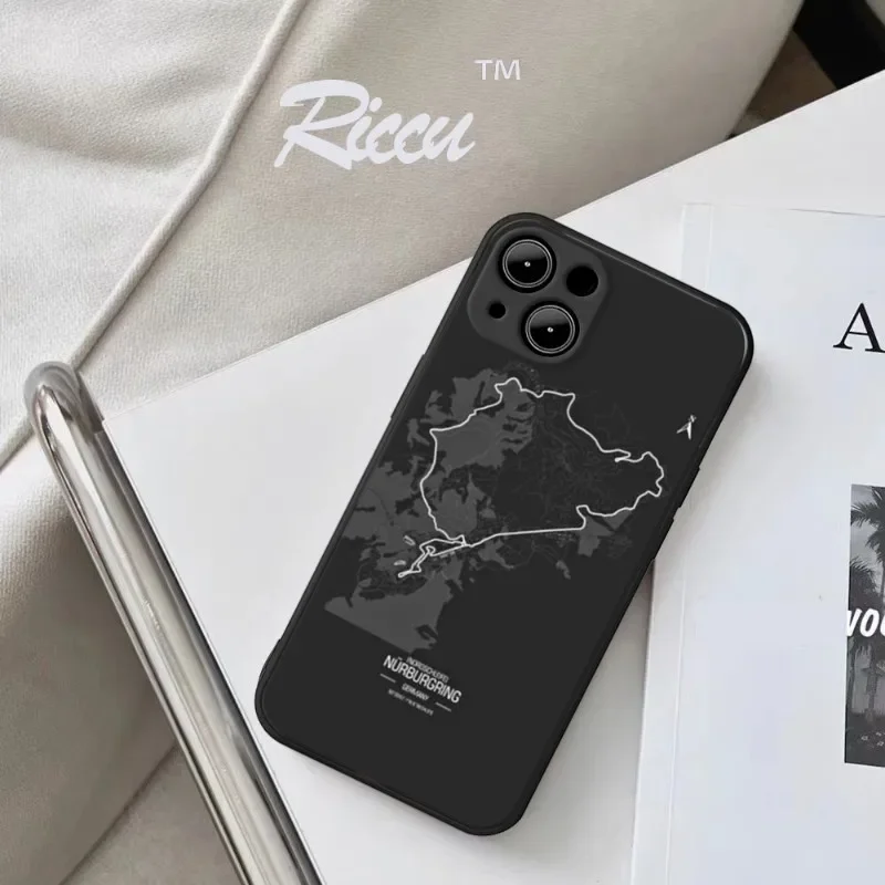 Monaco Formula 1 Racing Circuit Phone Case FOR IPhone 15 14 13 11 12 Pro Plus X Pro MAX XR XS MINI Soft Silicone Black Covers