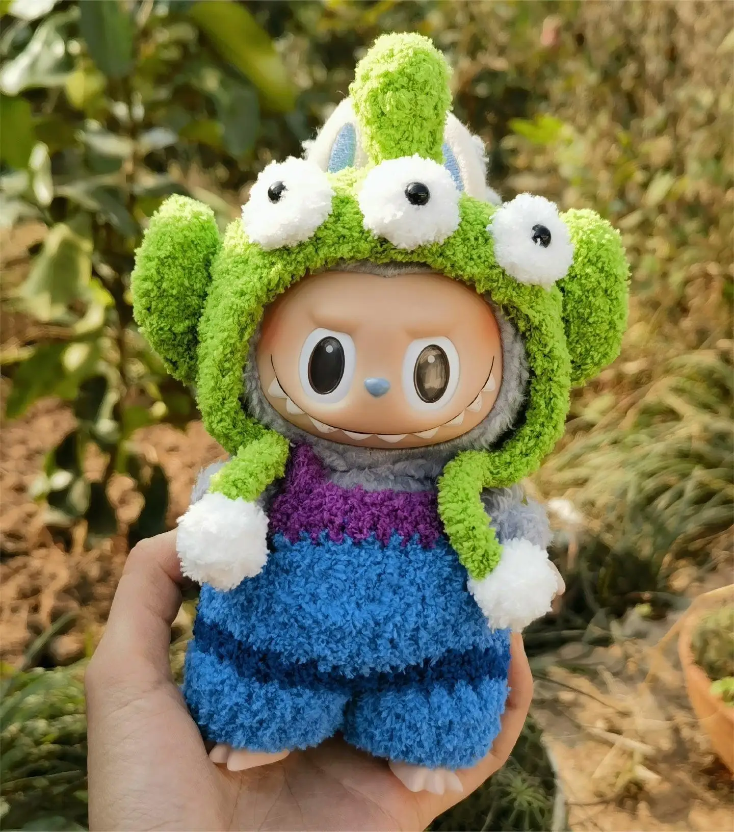 Hot High Quality Clothes for labubu Figure Fashion 17cm Only Clothes Little Clothes Color Match Hoodie Ornament Gifts No doll