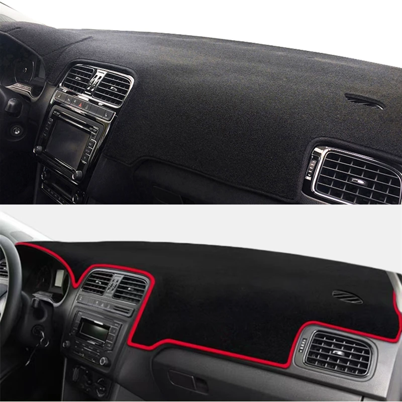 For Volkswagen VW POLO MK5 Vento Ameo 2009-2015 2016 2017 Dashboard Cover Mat Pad Dash SunShade Carpet Protector Car Accessories