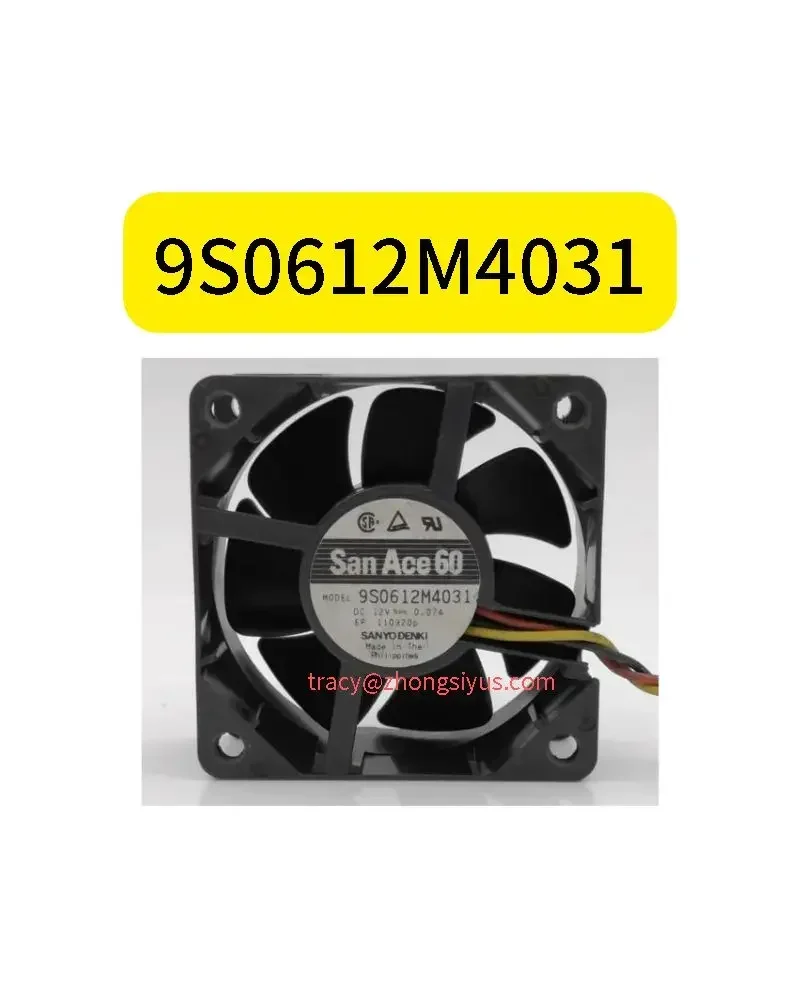 New original 9S0612M4031 12V 0.07A 6cm 3 wire silent fan