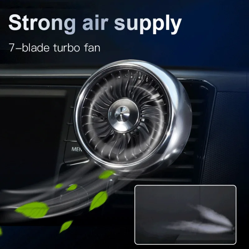 Adjustable Car electric fan 12v big truck 24v car with powerful cooling car air conditioning cooling air vents small fan