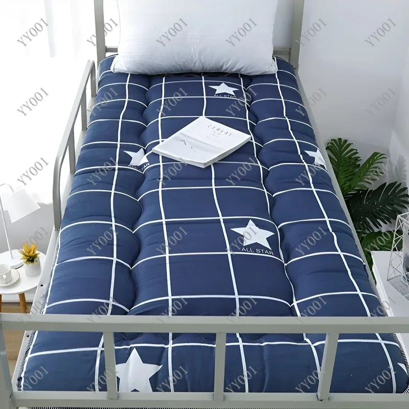 3-6cm Thick Foldable Mattress Topper Breathable Soft Pad for Student Dorm Single Bed