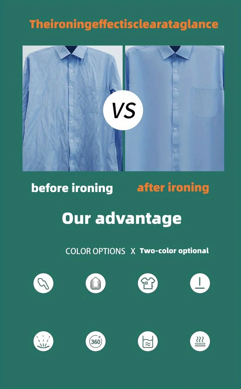 Compact Handheld Steam Iron -180° Rotation, Foldable Design - Convenient for Travel and Quick Makeup Repair - Ultimate Clothing