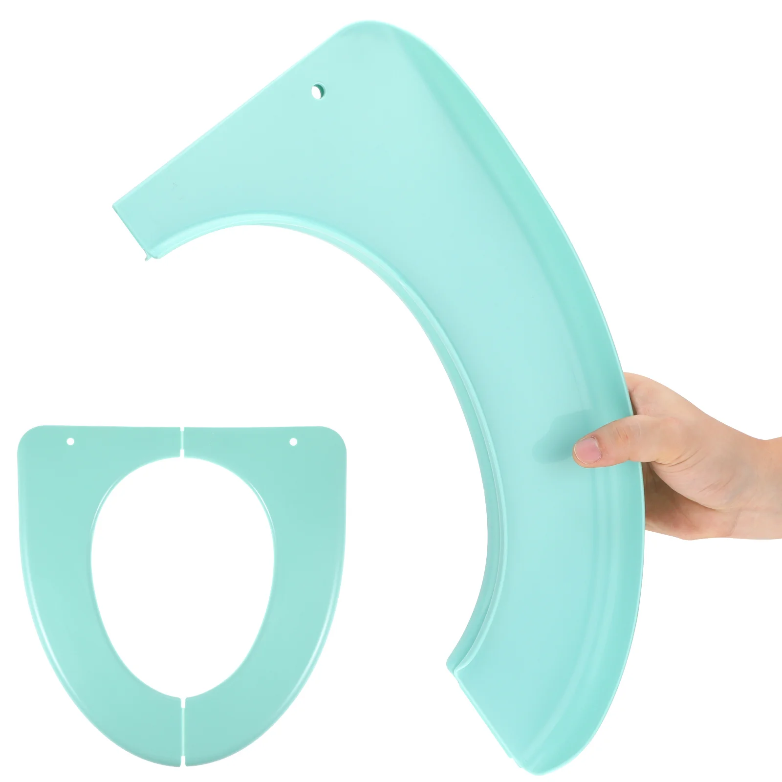 

1Pcs Foldable Potty Training Seat Cover PP Plastic Portable Toilet Seat for Babies Adults Home Travel Convenient Design Green