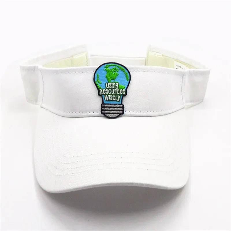 Spring Summer Cotton Light Bulb Embroidery Visors Baseball Cap Adjustable Snapback Cap for Men and Women 353