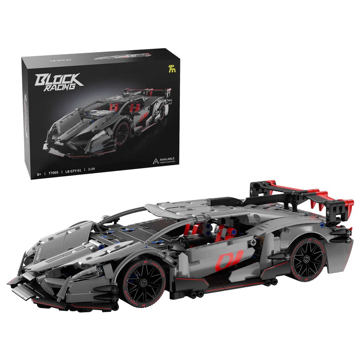 مجموعة مكعبات بناء سيارات السباق الفنية - مجموعة نماذج تعليمية جذعية متحركة للبالغين والأطفال #6