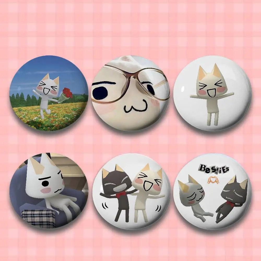 Süße T-Tolo CatS Kawaii Abzeichen Weißblech Soft Button Pin Brosche Metall Abzeichen Custom Schmuck Zubehör Hut Tasche Revers